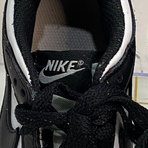 Nike Dunk Low Panda Black White Sneakers Kids Size 13C - Picture 11 of 12